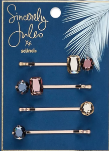 SINCERELY JULES JEWELED BOBBY PINS